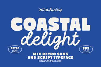 Coastal Delight Font: Breezy Typography for Creative Projects