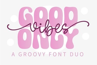 Good Vibes Only Duo Font – Stylish Display Font for Creative Designs