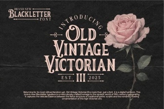 Old Vintage Victorian Iii Font – Classic Ornate Display Typeface