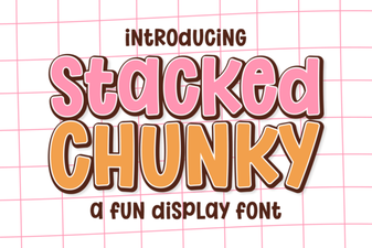 Stacked Chunky Font Ideas for Bold Visual Impact