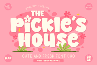 The Pickles House Font: a Playful Display Typeface