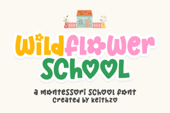 Wildflower School Font: a Charming Handwritten Typeface