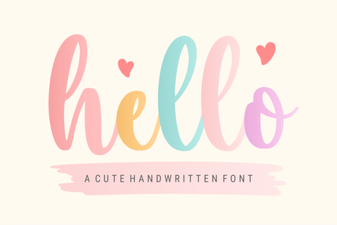 Hello Font – Elegant Script Typeface for Creative Design Projects